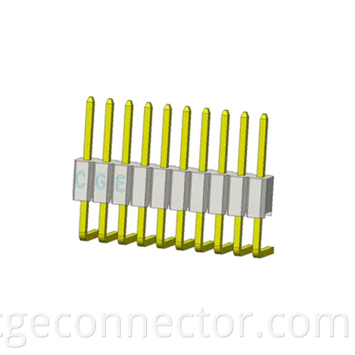 DIP Curved plug type Single row Connector
